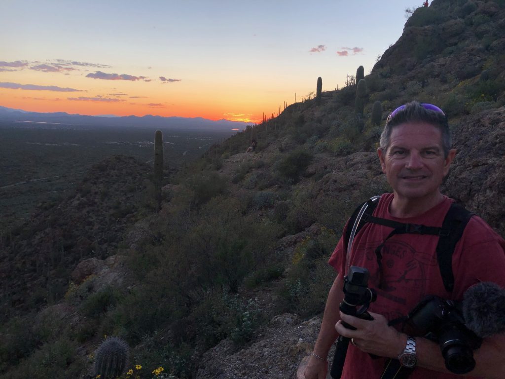 Don just after sunset Saguaro West